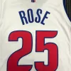 Detroit Pistons Derrick Rose #25 2021/22 Swingman Jersey White for men - Association Edition - uafactory