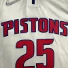 Detroit Pistons Derrick Rose #25 2021/22 Swingman Jersey White for men - Association Edition - uafactory