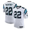 Men Carolina Panthers Panthers McCAFFREY #22 White Game Jersey - uafactory