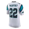 Men Carolina Panthers Panthers McCAFFREY #22 White Game Jersey - uafactory