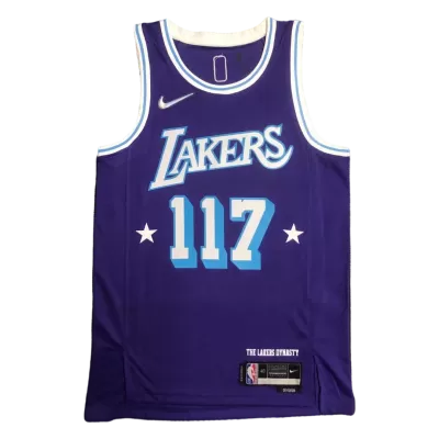 Los Angeles Lakers MASTER CHIEF #117 2021/22 Swingman Jersey Purple for men - City Edition - uafactory