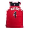 Washington Wizards Russell Westbrook #4 2021/22 Swingman Jersey Red for men - Association Edition - uafactory