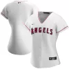 Women Los Angeles Angels Home White MLB Jersey - uafactory