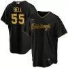 Men Pittsburgh Pirates Josh Bell #55 Black Alternate MLB Jersey - uafactory