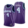 Los Angeles Lakers Rajon Rondo #4 2021/22 Swingman Jersey Purple for men - City Edition - uafactory