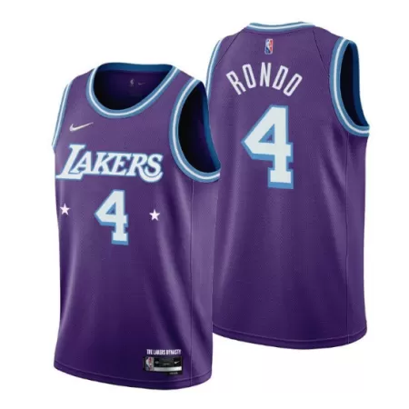 Los Angeles Lakers Rajon Rondo #4 2021/22 Swingman Jersey Purple for men - City Edition - uafactory