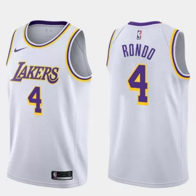 Los Angeles Lakers Rajon Rondo #4 Swingman Jersey White for men - Association Edition - uafactory