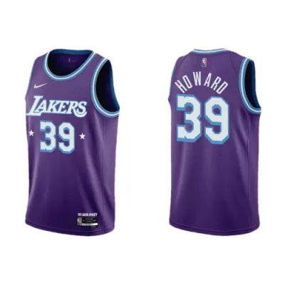 Los Angeles Lakers Dwight Howard #39 2021/22 Swingman Jersey Purple for men - City Edition - uafactory