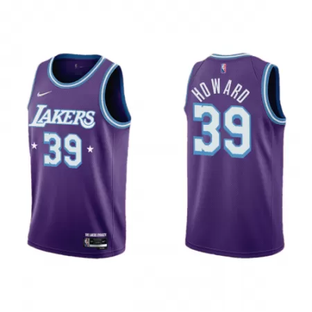 Los Angeles Lakers Dwight Howard #39 2021/22 Swingman Jersey Purple for men - City Edition - uafactory