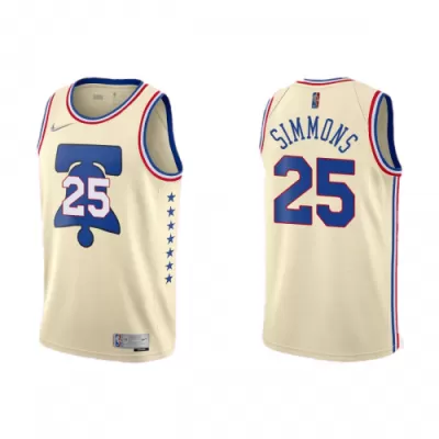 Philadelphia 76ers Simmons #25 2021 Swingman Jersey for men - uafactory