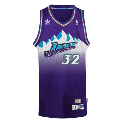 Men's Utah Jazz Karl Malone #32 Purple Retro Jersey 1996/97 - uafactory