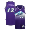 Men's Utah Jazz John Stockton #12 Purple Retro Jersey 1996/97 - uafactory