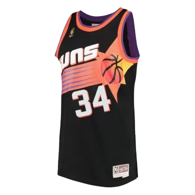 Men's Phoenix Suns Charles Barkley #34 Black Retro Jersey 1992/93 - uafactory