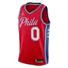 Philadelphia 76ers Tyrese Maxey #0 Swingman Jersey Red for men - Association Edition - uafactory