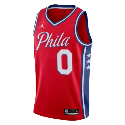 Philadelphia 76ers Tyrese Maxey #0 Swingman Jersey Red for men - Association Edition - uafactory