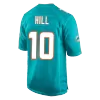 Men Miami Dolphins HILL #10 Dark Green Game Jersey - uafactory