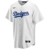 Men Los Angeles Dodgers Cody Bellinger #35 Home White MLB Jersey - uafactory