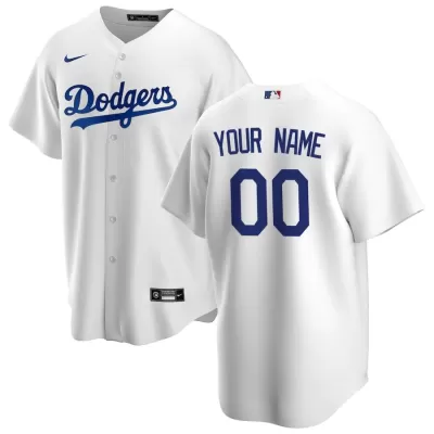 Men Los Angeles Dodgers Home White Custom MLB Jersey - uafactory