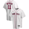 Men Boston Red Sox Rafael Devers #11 Home White MLB Jersey - uafactory