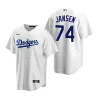 Men Los Angeles Dodgers Kenley Jansen #74 Home White MLB Jersey - uafactory