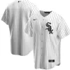 Men Chicago White Sox Home White&Black MLB Jersey - uafactory