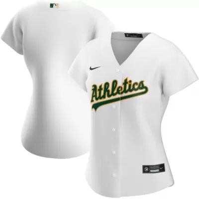 Women Oakland Athletics Home White MLB Jersey - uafactory