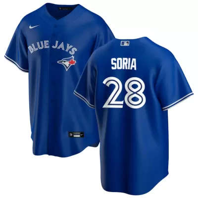 Men Toronto Blue Jays Joakim Soria #28 Royal Alternate MLB Jersey - uafactory