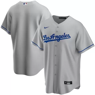 Men Los Angeles Dodgers Gray MLB Jersey - uafactory