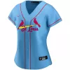 Women St. Louis Cardinals Yadier Molina #4 Light Blue Alternate MLB Jersey - uafactory