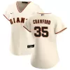 Women San Francisco Giants Brandon Crawford #35 Home Cream MLB Jersey - uafactory