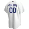 Men Los Angeles Dodgers Home White Custom MLB Jersey - uafactory