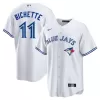 Men Toronto Blue Jays Bo Bichette #11 White Alternate MLB Jersey - uafactory