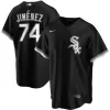 Men Chicago White Sox Eloy Jimenez #74 Black Alternate MLB Jersey - uafactory