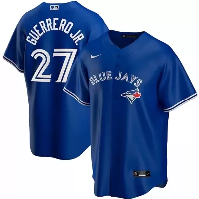 Men Toronto Blue Jays GUERRERO JR. #27 Royal Alternate MLB Jersey - uafactory