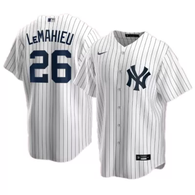 Men New York Yankees DJ LeMahieu #26 Home White MLB Jersey - uafactory