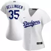 Women Los Angeles Dodgers Cody Bellinger #35 Home White MLB Jersey - uafactory