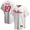 Men Philadelphia Phillies Aaron Nola #27 Home White&Red MLB Jersey - uafactory