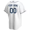 Men Tampa Bay Rays Home White Custom MLB Jersey - uafactory