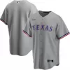 Men Texas Rangers Home Gray MLB Jersey - uafactory