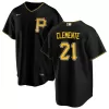 Men Pittsburgh Pirates Roberto Clemente #21 Black Alternate MLB Jersey - uafactory