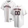 Men Houston Astros Home White Custom MLB Jersey - uafactory