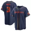 Men Houston Astros Jeremy Peña #3 Navy MLB Jersey - uafactory