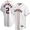 Men Houston Astros Alex Bregman #2 Home White MLB Jersey - uafactory