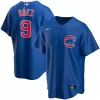 Men Chicago Cubs Javier Baez #9 Royal Alternate MLB Jersey - uafactory