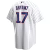 Men Chicago Cubs Kris Bryant #17 Home White MLB Jersey - uafactory