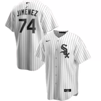 Men Chicago White Sox Eloy Jimenez #74 Home White MLB Jersey - uafactory