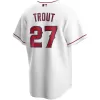 Men Los Angeles Angels Mike Trout #27 Home White MLB Jersey - uafactory