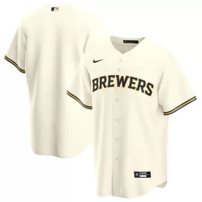 Men Milwaukee Brewers Home Cream MLB Jersey - uafactory