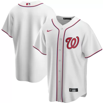 Men Washington Nationals Home White MLB Jersey - uafactory