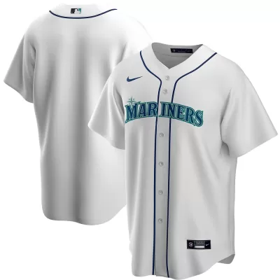 Men Seattle Mariners Home White MLB Jersey - uafactory